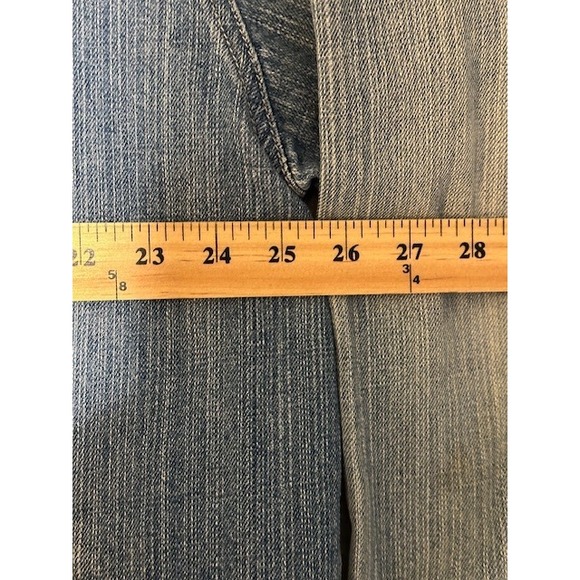 Rocawear Denim Jacket Mens 2XL Blue Jean Button Front Trucker Vintage Style - Picture 8 of 10